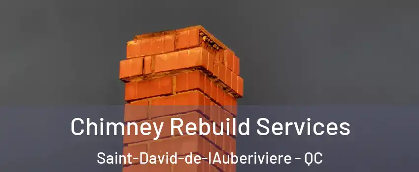 Chimney Rebuild Services Saint-David-de-lAuberiviere - QC