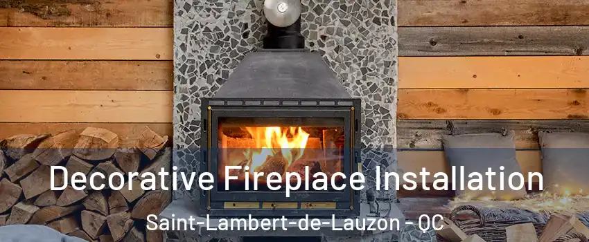 Decorative Fireplace Installation Saint-Lambert-de-Lauzon - QC