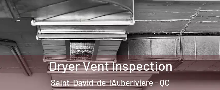  Dryer Vent Inspection Saint-David-de-lAuberiviere - QC