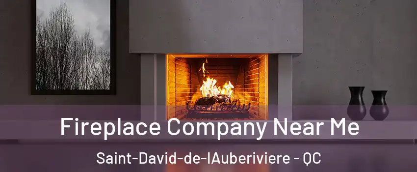 Fireplace Company Near Me Saint-David-de-lAuberiviere - QC