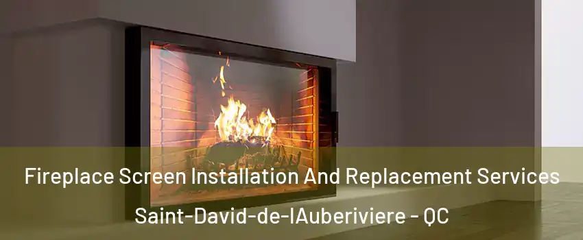  Fireplace Screen Installation And Replacement Services Saint-David-de-lAuberiviere - QC