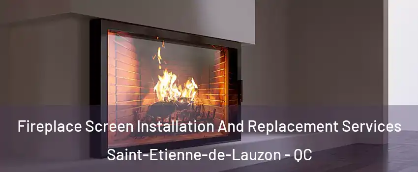Fireplace Screen Installation And Replacement Services Saint-Etienne-de-Lauzon - QC