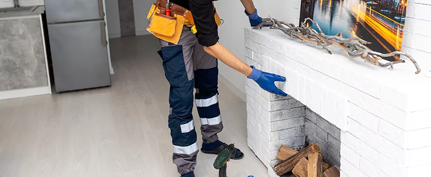 Outdoor Fireplace Restoration in Levis, Quebec