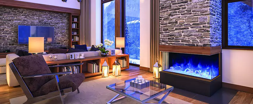 Dynamic Flame Color Fireplace Installation in Levis, QC